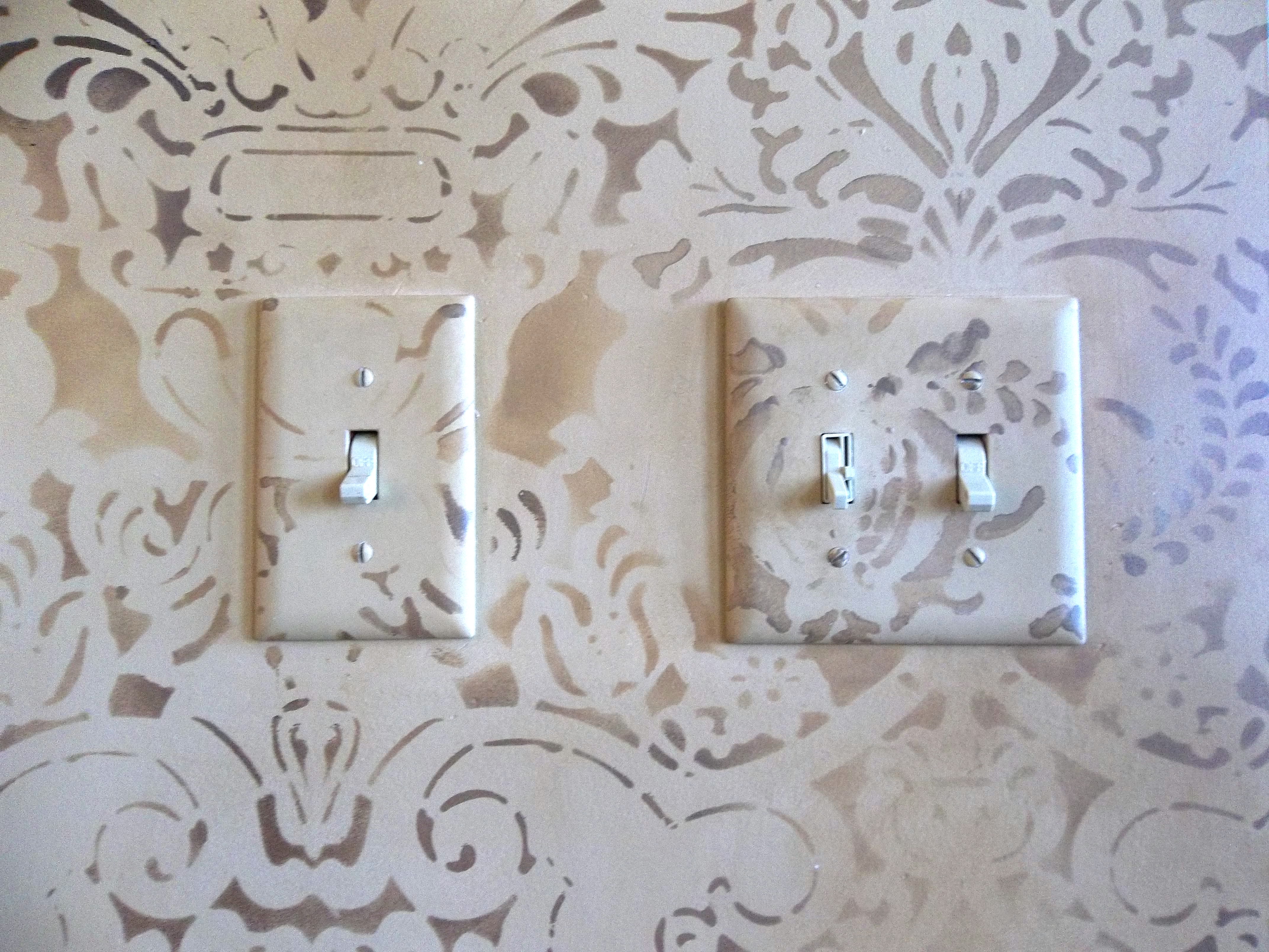 Decorative Faux Finishes Restoration Service A Custom Swithplate Cover Matches The Faux Finish That Jennifer Created For Wall