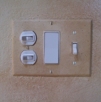 A custom switchplate cover.