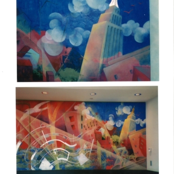 Pittsburgh Cubist Cityscape murals.