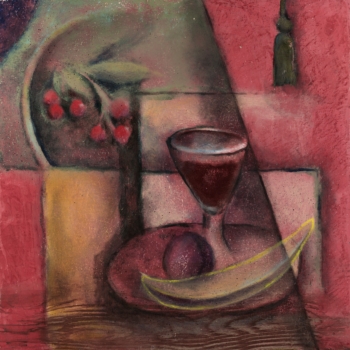 'Cubist Dejeuner' still-life painting.