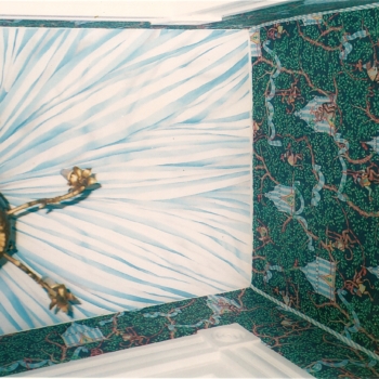 A painted 'tented ceiling'