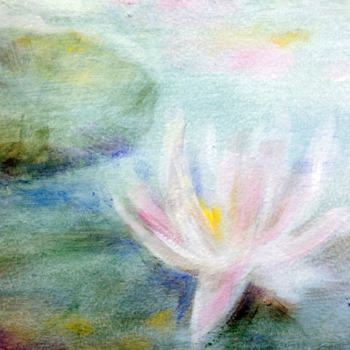 Water lily detail from mural