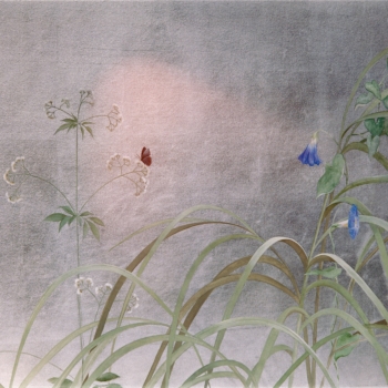Japanese 'Aluminum Grasses Mural'